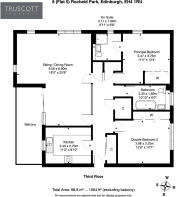 Floorplan of 8 (Flat 5) Rocheid Park