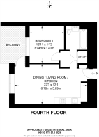 Floorplan area for info only, not for £/sq. ft valuation