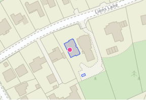 Location block the apartment block & parking.