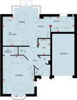 ground floor plan of the bempton at century gardens