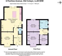 Floor Plan - 6 Penrhos Avenue, Old Colwyn LL29 9HW