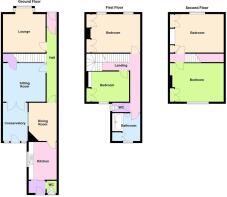 22 Durleigh Road, Bridgwater - all floors.JPG