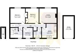Floorplan - Flat 3, Dovercourt, Fairlands, Bersted