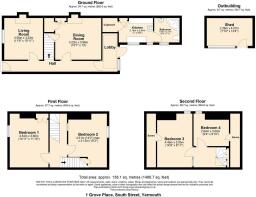 1 Grove Place, South Street, Yarmouth - all floors