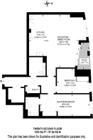 Floorplan area for info only, not for £/sq. ft valuation