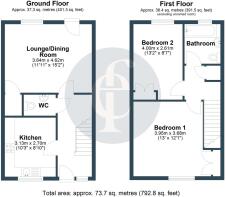 12 Back Lane, Tysoe - all floors (1)