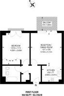 Floorplan area for info only, not for £/sq. ft valuation