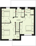 First floor plan Bewdley home