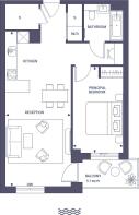 Floorplan one bed