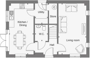 Dandara - Meadow View - The Haddon, Home 191 floorplan