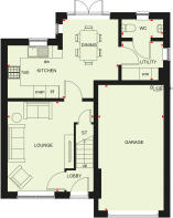 Ground floor plan Bewdley home