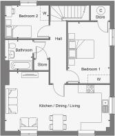 Dandara - Meadow View - The Adler, Home 207 floorplan