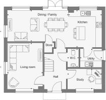 Dandara -  Wittering Place - The Chartwell, Home 55 floorplan