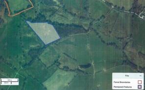 Satellite view of Wern Land for identification pur