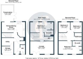 22 Bardswell Court, Stratford Upon Avon - all floo