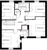 Exeter first floor plan at Brunel Quarter