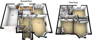 2 Cora Linn Court, Brodick - 3D Floorplan