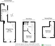 Floor Plan Keyston Cottage, Quay Street - all floo