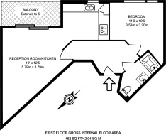 Floorplan area for info only, not for £/sq. ft valuation
