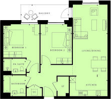 Plot(s) 10, 19, 28, 37, 46, 55, 64 & 73 - Two Bedroom Home