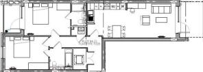 2 Bedroom Floorplan