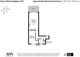 Flat 3, 272 Chase Side Southgate N14 4PR-Floor Pla