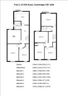 Floor Plan Flat 2, 23 Mill Rd
