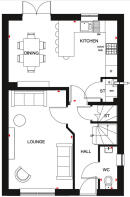 Chester first floor floorplan.