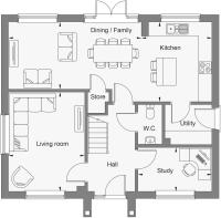 Dandara - Sant Silian - The Wye, Home 2 floorplan