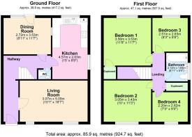 14 Meadow Court, Bromyard - all floors.JPG