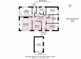 Architectural Floor Plan with Garage and Watermark