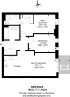 Floorplan area for info only, not for £/sq. ft valuation
