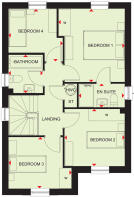 First floor plan of our 4 bed Kennisham home