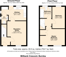 Millbank Crescent, Burnley - all floors