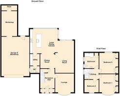 2D Floor Plan 24 Albert Drive, Deganwy - all floor