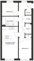 Apt 2-2 Floorplan