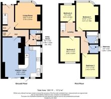 Floorplan - 52 Cornwall Road, Littlehampton, BN17 