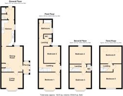 1 Marine Terrace, Criccieth - all floors.JPG