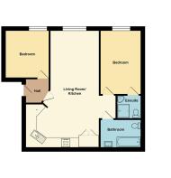 Floor Plan 11 Pochin House St Austell (colour) (00