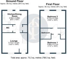 70 Blackberry Lane, Stratford Upon Avon - all floo