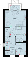 Ground floor of the 3 bedroom Greenwood