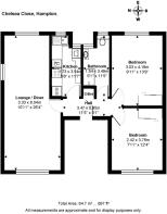 1a. Floor plan - 13, Chelsea Close