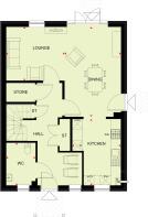 Ground floor plan of the hemlock at highgrove