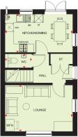 Ground floor plan of our 3 bed Moresby home