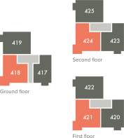 Block Plan - Plots 418, 421, 424