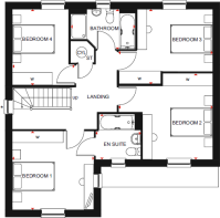 BDW Cambs Darwin Green DWH first floorplan