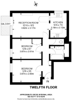 Floorplan area for info only, not for £/sq. ft valuation