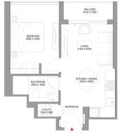 FLOOR PLAN 1 BDR