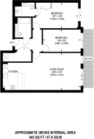 Floorplan area for info only, not for £/sq. ft valuation