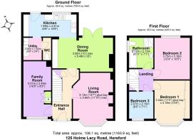 Floor Plan 125 Holme Lacy Road, Hereford HR2 6DG (